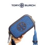 トリーバーチ TORY BURCH PERRY ミラー デニム ミニクロスボディバッグ レディース ジャカード 斜め掛けバッグ ギフト 贈り物
