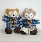 【ゆうパケットＯＫ】ハンドパペット用ダッフィー*シェリーメイコスチューム ★ブルーチェックダッフルコート＆ボトムス・お靴セット・coat8-hp【洋服】