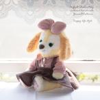 【ゆうパケットＯＫ！】クッキーアンコスチューム★Sサイズ43cm★ブラウン吊りスカート＆ピンクシャツ＊od134-cookie