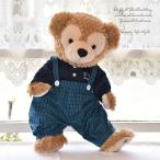 ダッフィーシェリーメイコスチューム Mサイズ70cm 可愛いおでかけ服男の子コーデュロイ・チェックパンツ(青)od140-m洋服