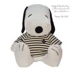 スヌーピーコスチューム ボーダーパーカ−（ネイビー）（特大）・tops20-snoopy-xl 洋服