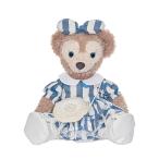 ショッピングダッフィー ダッフィー*シェリーメイコスチューム*ハンドメイド・Sサイズ43cm★ブルーストライプ　ポシェット付きワンピース wp50