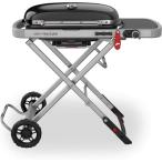 Weber(ウェーバー) ポータブル ガスグリル Weber Traveler シリーズ バーベキューコンロ BBQ 折りたたみ式 カート一体型