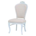 (タイムセール中) チェア おしゃれ 幅50×奥行58×高さ97×座面高47cm アンティークホワイト 白