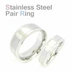  пара нержавеющая сталь кольцо ~Matte Line~ for pair