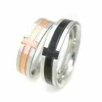  очень популярный кольцо пара пара нержавеющая сталь кольцо Cross ( черный & розовый ) обручально кольцо 