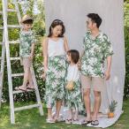 親子 アロハシャツ メンズ 親子コーデ アロハシャツ 親子 ペアルック 親子 お揃い 親子 アロハ ワンピース リゾートワンピース 【男性はアロハシャツセット】