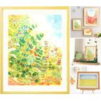 絵画 インテリア 壁掛け (輝きの朝/額入り-Sサイズ・ポエム付) 部屋 リビング 元気が出る絵 風水 和み 額付き 帆船 出航 壁飾り 風景画
