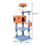 カプセルベッド付きキャットタワー　高さ：155CM