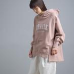 レディース フリーサイズ OMNES 裏毛スウェット ロゴプリントビッグプルパーカー NORWALK  トップス カジュアル 長袖