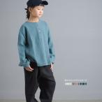 OMNES Another Edition キッズ ダブルガーゼヘンリーネック長袖プルオーバー  長袖シャツ カジュアル 綿100 コットン100  100cm 110cm 120cm 130cm 140cm