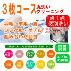 組み合わせ自由  布団 クリーニング 専用 保管無料 防ダニ加工  布団 丸洗い ３枚専用コース １点１点単品洗い　ウィルス除菌消毒