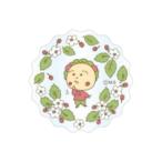 COJI-COJI 30th Anniversary　アクリルステッカー　コジコジとイチゴ