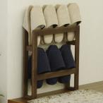 天然木スリッパラック スリム2段 ダークブラウン スリッパたて スリッパ立て スリッパ入れ スリッパ置き スリッパスタンド 収納 ラック 玄関収納 木製 スリッパ