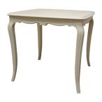 DT80 リモージュW limoges 80cm幅 2人用 ダイニング テーブル 食堂 テーブル 机 エレガント 欧風 ヨーロッパ 猫脚 白家具 東海家具工業 【送料無料】