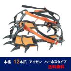 本格12本爪　アイゼン　Crampons 雪山登山 トレッキング スノープレート付アイゼン