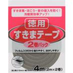 すきまテープ徳用 2巻パック グレー 10mm厚X15mmX2m 2巻 すきま風・ほこりの防止に 音の侵入を防ぐ 冷暖房効果もアップ！ニトムズ E0220