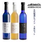 全国梅酒 ランキング1位 木内梅酒 柚子ワイン 梅果実酒 500ml瓶 3本セット KUY-30