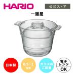 ショッピングハリオ ハリオ 炊飯 鍋 1合 ０.5合 電子レンジ 一膳屋 耐熱ガラス 日本製 透明 HARIO 公式  魔法のガラス釜