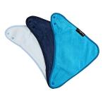 Mum 2 Mum(マムトゥーマム) バンダナビブ3枚セット ターコイズブルー・ネイビー・ベビーブルー 3個 (x 1) 3枚