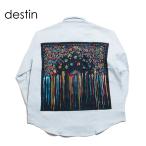 destin デスティン ANDREBAND CANVAS コットンリネン バンダナシャツ