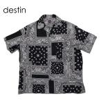 destin デスティン MALIBU TEXAS CRAZY BANDANA バンダナシャツ WHITE