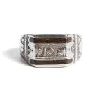 ショッピングモロッコ TOUAREG SILVER トゥアレグシルバー SILVER RING EBONY リング シルバー 8-B-22号