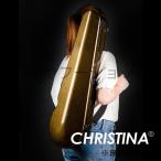 高品質イタリアクリスティーナバイオリンケース 4/4 バイオリンカーボン グラスファイバーケースゴールドカラー アクセサリ