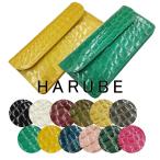 タフト 長財布「エナメル クロコ」 レディース #86-532 薄型 HARUBE 浪速屋 かぶせ ワニ 型押し 【日本製 / 本革】 母の日 キラキラ ギフト