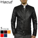 革ジャン レザージャケット メンズ 本革 ラムレザー ライダースジャケット シングル スタンドカラー 羊革 ブランド ブラック 黒 シンプル レザーコート 秋冬 春