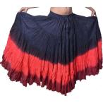 インド 25ヤード コットン スカート グラデーション 黒 赤 ワイン