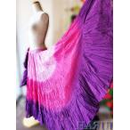 ベリーダンス ジプシー スカート 25ヤード インド製 コットン  グラデーション ピンク 紫