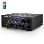 Moukey パワーアンプ システム マイクミキサー 最大出力220W Bluetooth対応 デュアルチャンネルサウンドオーディオ?