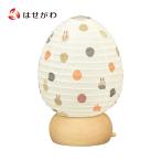 ショッピング水玉 盆提灯 新型提灯 ペット 木製 LED コードレス USB充電式 ミニサイズ コンパクト 新盆 初盆 水玉 兎 贈答用 お供え 「ペット提灯 うさたま」 お仏壇のはせがわ