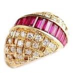 ルビー/R 3.08ct ダイヤ/D 1.25ct ルビー ダイヤ K18YG リング