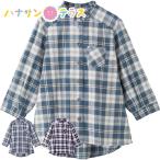 7 минут рукав наклонный . отверстие блуза M~L свободный размер задний . примерно длина . женский для женщин 