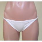 ショッピングビキニ ローライズ綿パンティなのにずり落ちにくい！横ひも 白 無地 ゆったりMサイズ フルバック パンティー ビキニ ショーツ