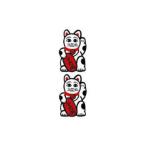  тату-наклейка [ Mini размер (5×9cm)] манэки-нэко (ta палец на ноге Mini TATOO наклейка поддельный ta палец на ноге .... наклейка пара татуировка 