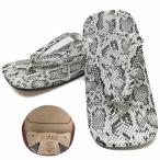  сандалии сэтта для взрослых [ кожзаменитель общий змея рисунок белой серии книга@ корова кожа низ L размер ] мужской 