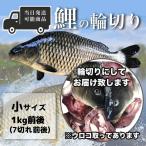 鯉の輪切り 小サイズ 1匹 厚さ選択可 活鯉時 1kg前後 食用鯉 切り身 コイ 販売 鯉こく用 煮付け用 糖醋鯉魚 当日発送可