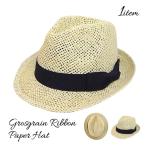 帽子中折れ帽子ハット麦わら帽子子供...