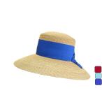 ショッピングストローハット イタリア製　インポート レディース ストローハット 女性 婦人帽子 レッド ブルー 夏 30代 40代 50代 60代 70代 10067