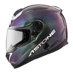 予約販売12月下旬から2024年1月納品分 ASTONE(アストン)フルフェイスヘ GT-1000F カーボンヘルメット イリジウムカラー インナーシールド装備  バイク用