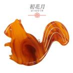 帯留べっ甲風黄色リス栗鼠三分紐シン...