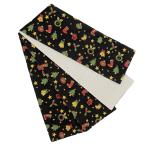 ショッピング浴衣 帯 半幅帯 浴衣帯 ゆかた帯 桐生織 ポリエステル 黒地 クリスマス ツリー 星 靴下 もみの木 ベル リース サンタクロース リバーシ No.10-5567