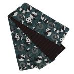 ショッピング浴衣 帯 半幅帯 浴衣帯 ゆかた帯 桐生織 ポリエステル 緑 カーキ 青緑 パンダ 笹 動物 アニマル リバーシブル ユニーク 個性的 お洒落 No.10-5577