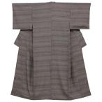 江戸小紋濃紫色地横段菊立湧行儀模様...