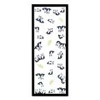 額縁手ぬぐい額黒山田木管