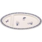 アルタ Artha おまち堂 ギョウザ皿 唐子 からこ 本格的な町中華 460g 食洗器対応 電子レンジ対応 磁器 青 AR0604437