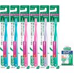 GUM( жевательная резинка ) зубной зубная щетка #191 [3 ряд супер compact head .... маленький шерсть ] 6шт.@ упаковка + дополнение массовая закупка * цвет. выбор . не 